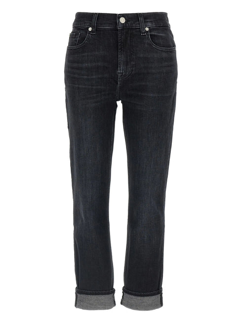 7 FOR ALL MANKIND RELAXED SKINNY BLACKY